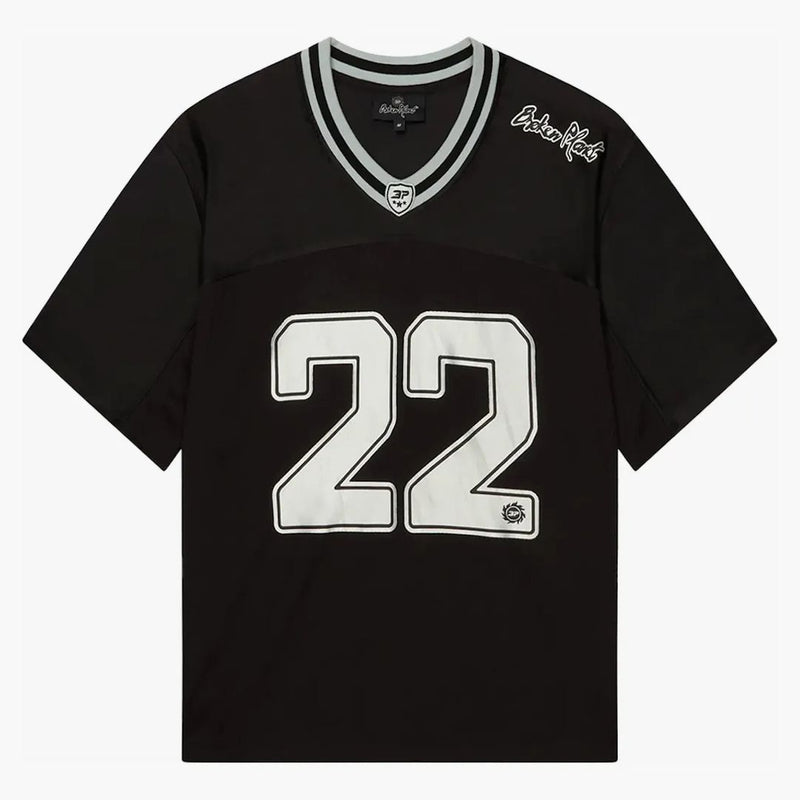 Broken Planet Football Jersey (FW24) Black/Silver