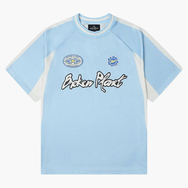 Broken Planet Football Jersey Light Blue