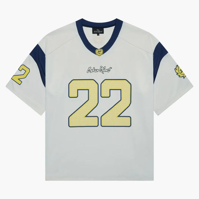 Broken Planet Football Jersey White/Blue