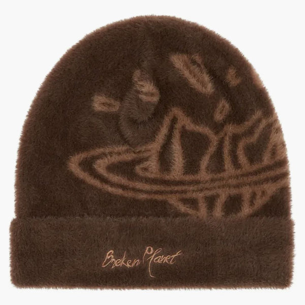 Trasig planet fuzzy trasig planet beanie mocha brown