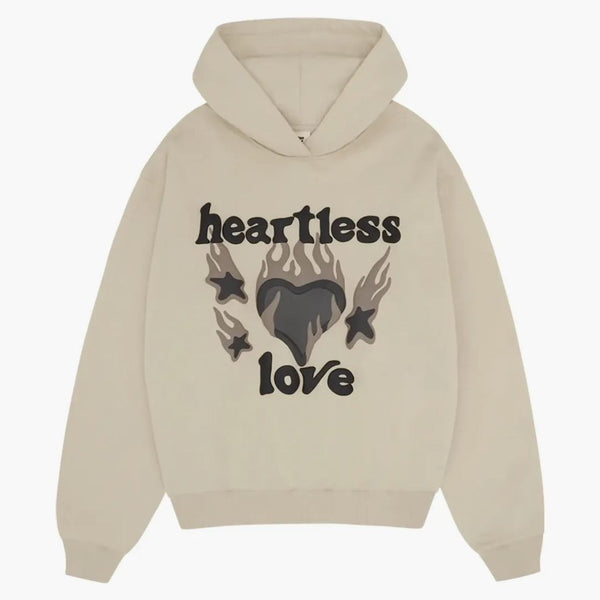 Broken Planet Heartless Love Hoodie Bone White