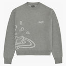 Suéter de punto de punto de planeta roto Heather Gray