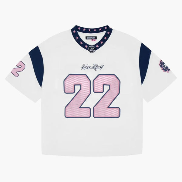 Broken Planet Market All Star Jersey White/blue/pink