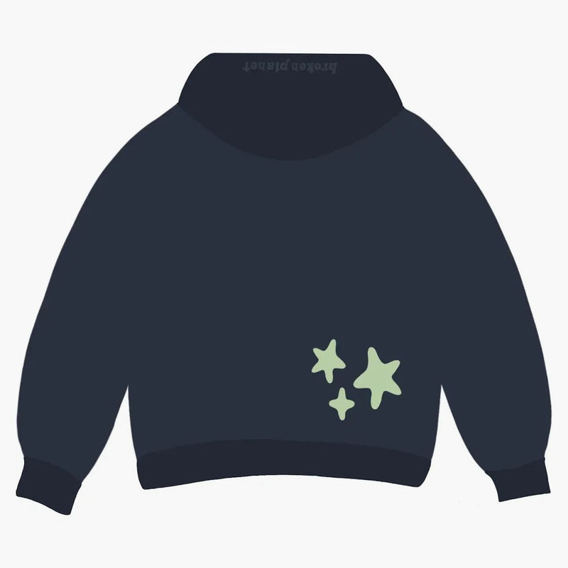 Zlomená planeta astrální energie mikina Outer Space Blue
