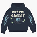 Pianeta rotto pianeta astrale con cappuccio con cappuccio esterno blu blu