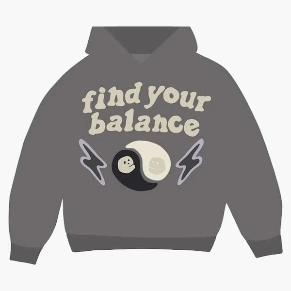 Broken Planet Find Your Balance Hoodie Ash Grey