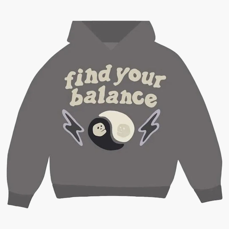 Broken Planet Find Your Balance Hoodie Ash Grey
