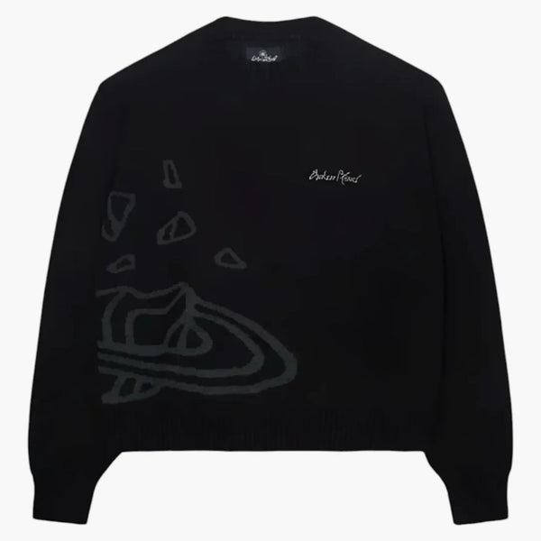 Broken Planet Market Knit Sweater Midnight Black