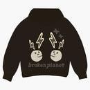 Broken Planet Shift of Energy Hoodie Dark Brown