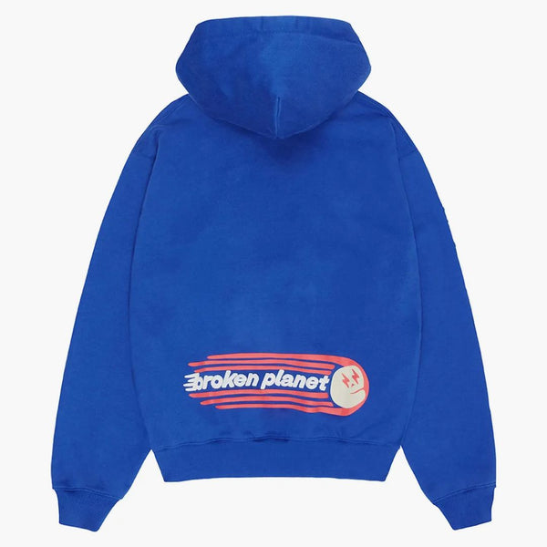 Broken Planet the Future is here Hoodie Deep Blue