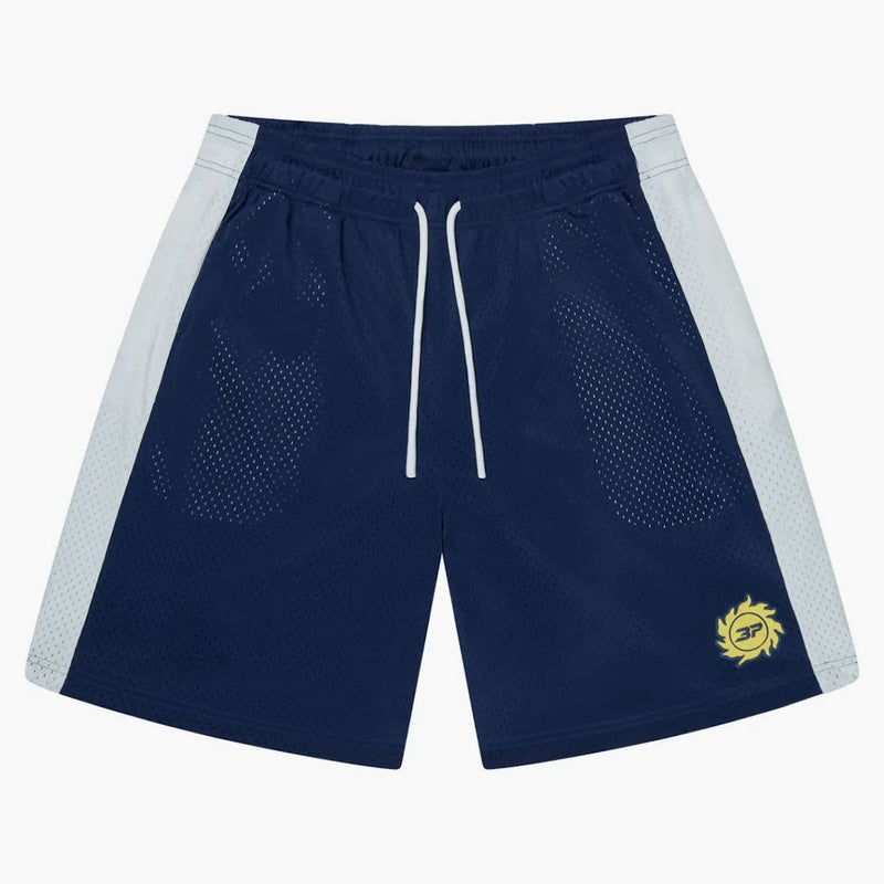 Shorts a maglie del pianeta rotto bianco/blu