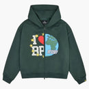 Broken Planet My Planet Zip Up Hoodie Green