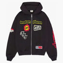 Broken Planet Performance Zip Up Hoodie Soot Black