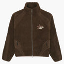 Pianeta rotto Planet Pleece Zip Up Crew Mocha Brown