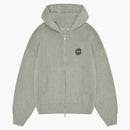 Broken Planet Sun Logo Knit Zip-Up Hoodie Heather Gray