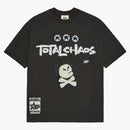 T-shirt del caos totale del pianeta rotto nero