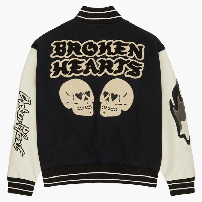 Broken Planet Varsity Jacket černá/bílá