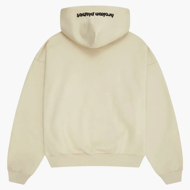 Pianeta rotto Zip Up Hoodie Bone White