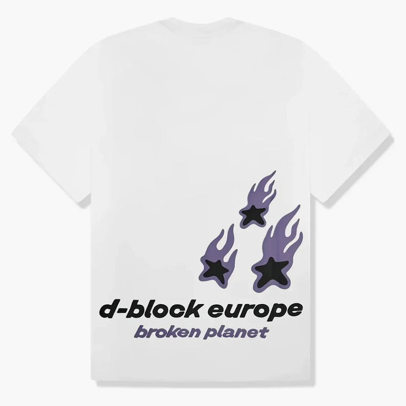 Pianeta rotto x D-blocco Europa Rolling Stones T-shirt bianco