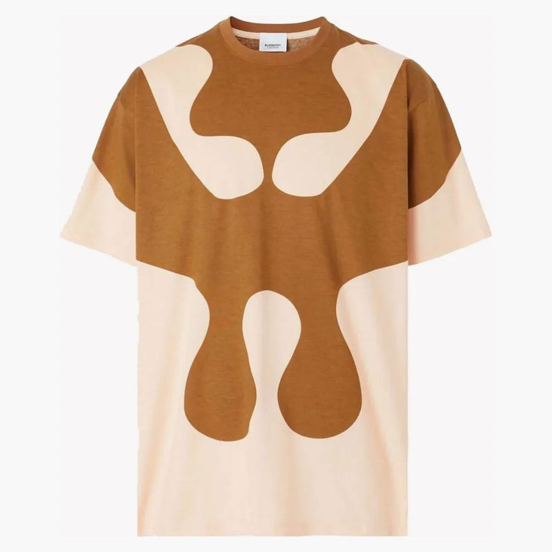 Burberry Abstract Print T-shirt Brown