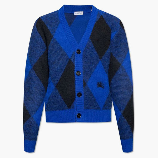 Burberry Argyle Check Cardigan Blue/Black