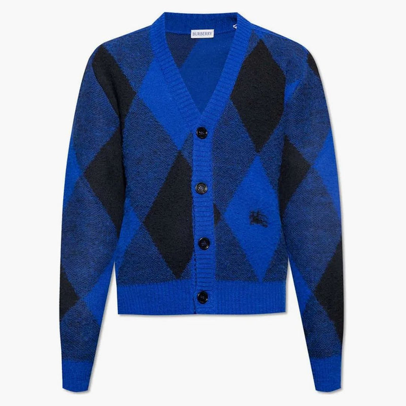 Burberry Argyle Check Cardigan Blue/Black