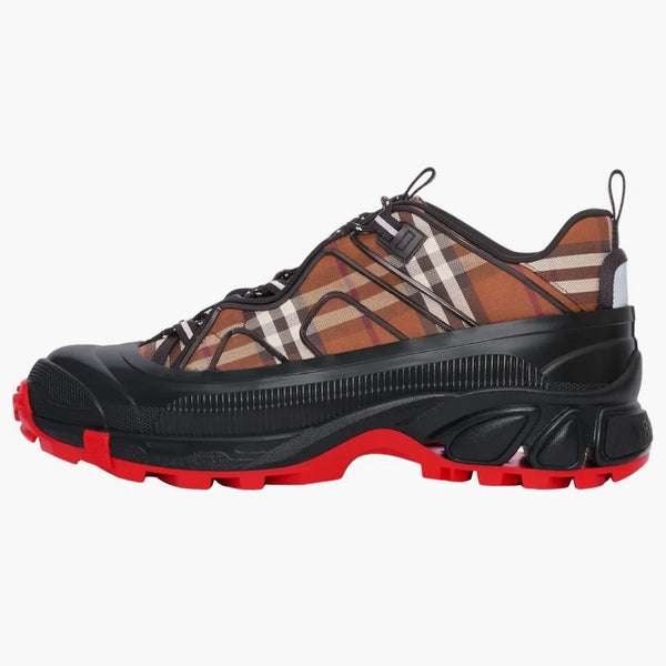 Burberry Arthur Vintage Check Cotton Birch Brown Black Red
