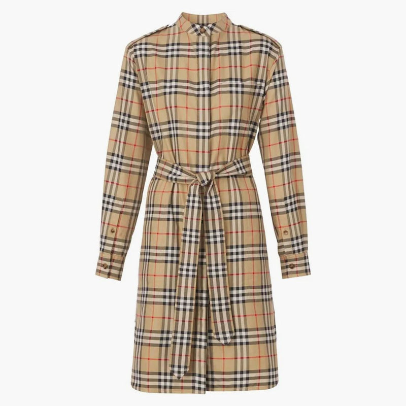Vestido de camisa de aurelia de Burberry beige