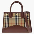 Burberry Baby Title Check Tote Bag Tan
