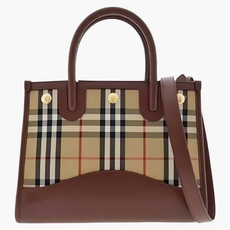 Burberry Baby Title Check Dead Bag Tan