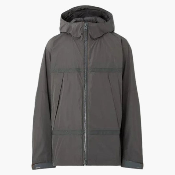 Burberry Back Rubber Logo Windbreaker Jacket Dark Gray