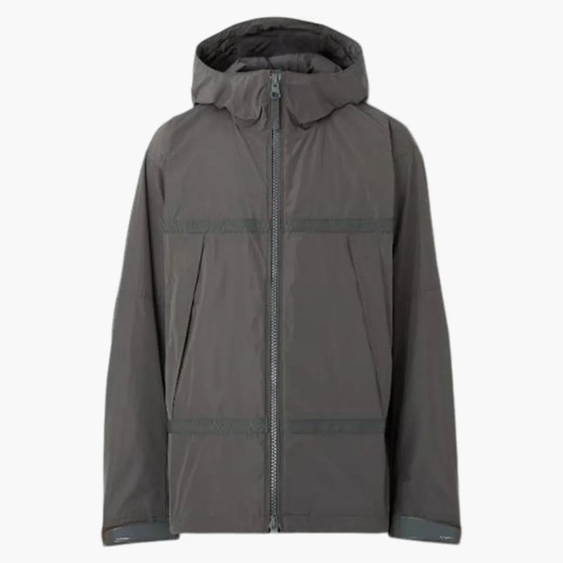Burberry Back Rubber Logo Windbreaker Jacket Dark Gray