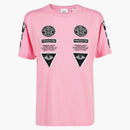 Burberry Badge Applique Cotton T-shirt Pink