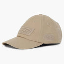 Burberry Badge Applique Gabardine Baseball Cap Soft Fawn