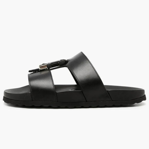 Burberry Barnston Leather Sandal Black