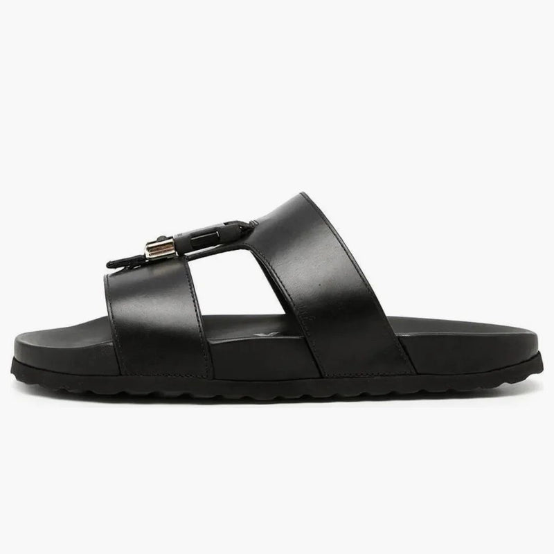 Burberry Barnston Leather Sandal Black