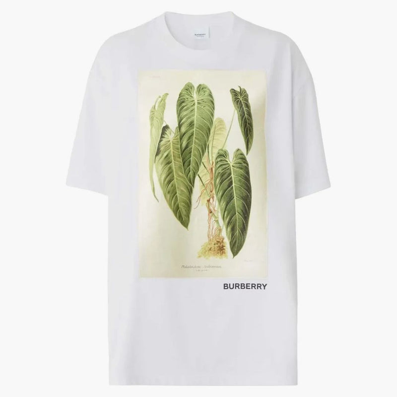 Burberry botanisk skiss t-shirt vit