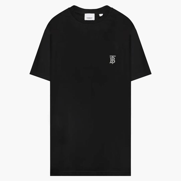 T-shirt ricamato a logo Burberry Burberry Nero