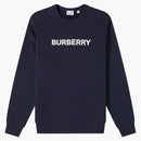 Burberry Burlow Logo Crew suéter de carbón oscuro azul