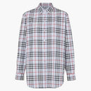 Burberry Button-Down Collar Vintage Check Shirt Blue