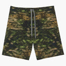 Burberry Camouflage Print Swim Trunk Dark Fern Green / Multicolor