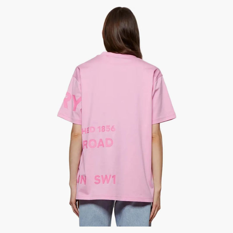 Burberry Carrick Logo-Print Cotton-Jersey T-shirt pink