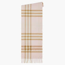 Burberry the Classic Check Cashmere Scarf Alabaster