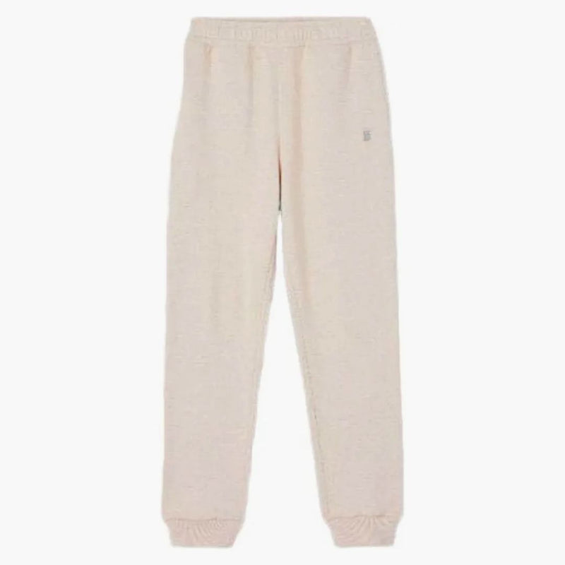 Burberry Cashmere Cotton Blend Sweatpants Beige