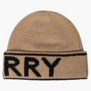 Burberry Cashmere Logo Beanie Camel/Black