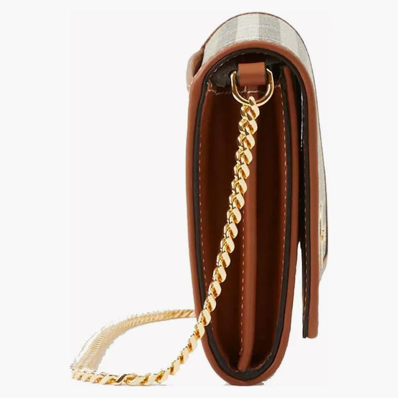 Burberry Chain Check Strap Wallet Archive Beige