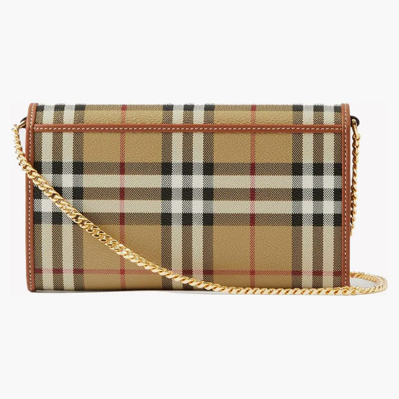 Burberry Chain Check Strap Wallet Archive Beige