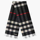 Burberry Check Cashmere Scarf Navy