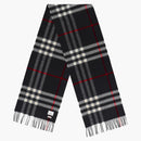 Burberry Check Cashmere Scarf Navy