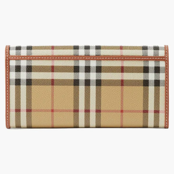Burberry Check Continental Wallet Archive Beige